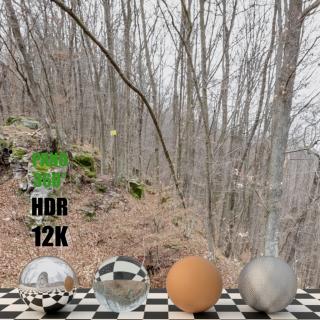 HDR Panorama 360° of Background Ruin